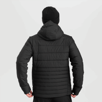 Outdoor Research Shadow - Sudadera Con Capucha Y Aislamiento Para Hombre, Color Negro