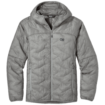 Outdoor Research Superstrand Lt Sudadera Con Capucha Para Hombre Peltre Claro