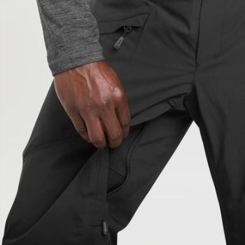 Pantalones De Snowcrew Para Hombre De Investigación Al Aire Libre Negro