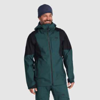 Chaqueta Skytour Ascentshell Para Hombre De Investigación Al Aire Libre Treeline/negro