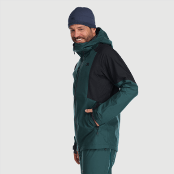 Chaqueta Skytour Ascentshell Para Hombre De Investigación Al Aire Libre Treeline/negro