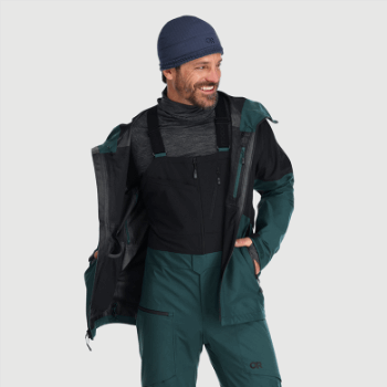 Chaqueta Skytour Ascentshell Para Hombre De Investigación Al Aire Libre Treeline/negro