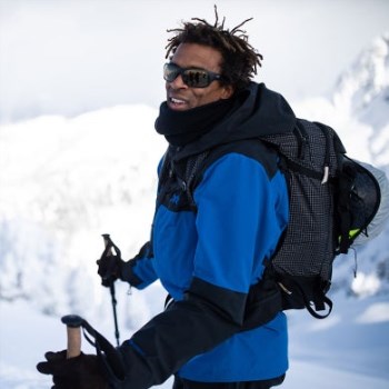 Chaqueta De Tormenta Kulshan Para Hombre De Investigación Al Aire Libre Azul Clásico / Negro