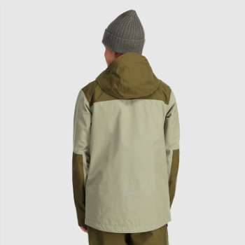Chaqueta De Tormenta Kulshan Para Hombre De Investigación Al Aire Libre Pedernal/loden