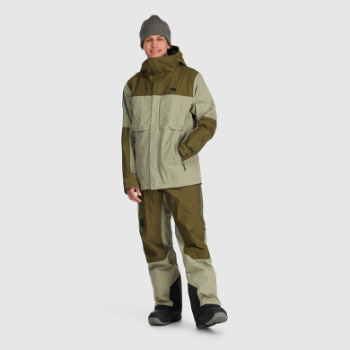 Chaqueta De Tormenta Kulshan Para Hombre De Investigación Al Aire Libre Pedernal/loden