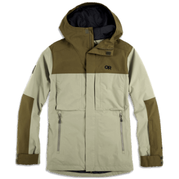 Chaqueta De Tormenta Kulshan Para Hombre De Investigación Al Aire Libre Pedernal/loden