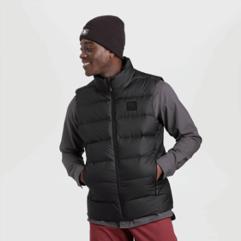 Outdoor Research Hombres Coldfront Abajo Chaleco Negro