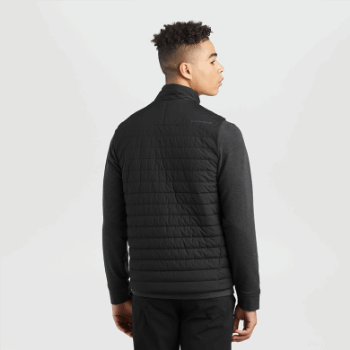 Chaleco Aislante De Sombra Para Hombres De Investigación Al Aire Libre Negro