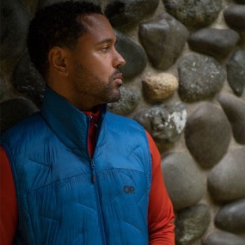 Outdoor Research Men's Superstrand Lt Chaleco Azul Clásico