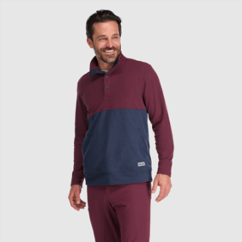 Outdoor Research Hombres Trail Mix Snap Pullover Ii Kalamata/naval Blue