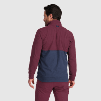 Outdoor Research Hombres Trail Mix Snap Pullover Ii Kalamata/naval Blue