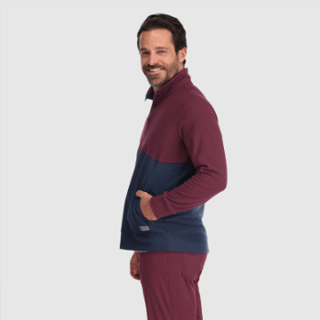 Outdoor Research Hombres Trail Mix Snap Pullover Ii Kalamata/naval Blue