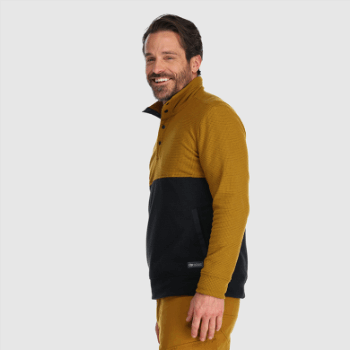 Outdoor Research Hombres Trail Mix Snap Pullover Ii Tapenade/negro