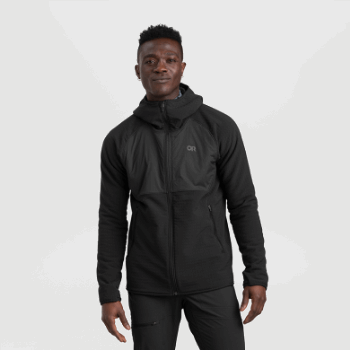 Outdoor Research Vigor Plus Polar Con Capucha Para Hombre Negro