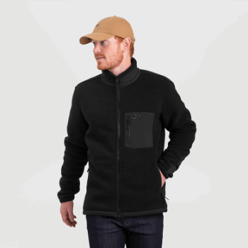 Outdoor Research Chaqueta Polar Juneau Para Hombre Negra