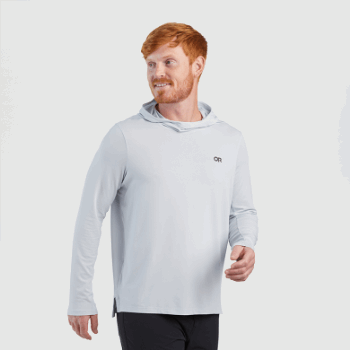 Outdoor Research Men's Activeice Spectrum Sun Sudadera Con Capucha Gris Titanio