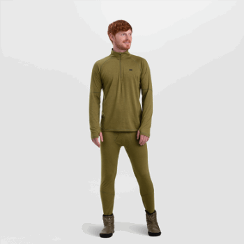 Outdoor Research Alpine Onset Merino Quarter Zip Loden Para Hombre