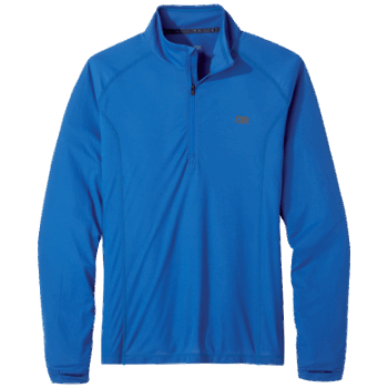 Outdoor Research Echo Quarter Zip Azul Clásico Para Hombre