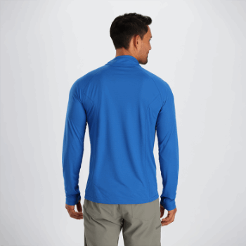 Outdoor Research Echo Quarter Zip Azul Clásico Para Hombre
