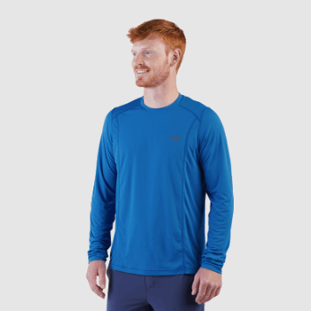 Camiseta De Manga Larga Echo Para Hombre De Investigación Al Aire Libre Azul Clásico