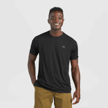 Camiseta De Eco Para Hombre De Investigación Al Aire Libre Negra