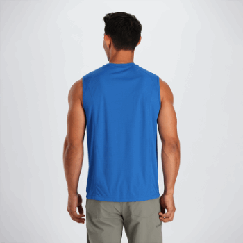 Camiseta De Tirantes Echo Para Hombre De Investigación Al Aire Libre Azul Clásico
