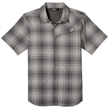 Outdoor Research Hombre Astroman S/s Sun Shirt Storm Plaid