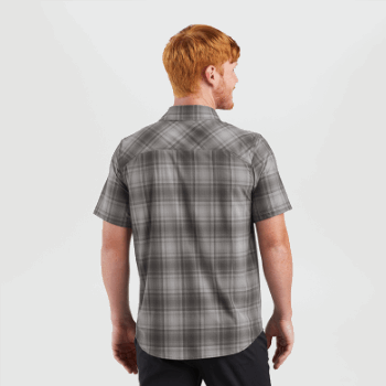 Outdoor Research Hombre Astroman S/s Sun Shirt Storm Plaid