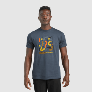 Camiseta De Hombre De Outdoor Research Shape Scape Azul Marino
