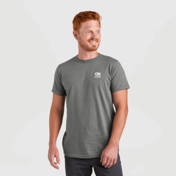 Camiseta Con Logo En El Pecho De Bloqueo De Investigación Al Aire Libre Carbón/blanco