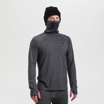 Outdoor Research Alpine Onset Merino Para Hombre Ubertube Top Carbón Jaspeado