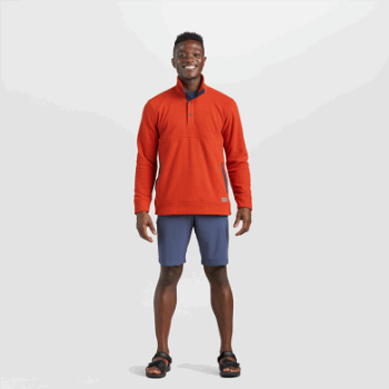 Investigación Al Aire Libre De Los Hombres Trail Mix Snap Pullover Ii Redrock