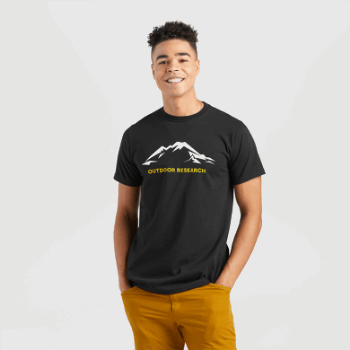 Camiseta De Mt Baker Para Hombre De Investigación Al Aire Libre Negra