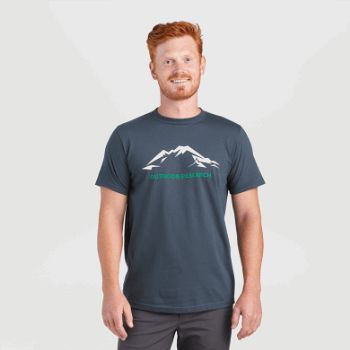 Camiseta De Mt Baker Para Hombre De Investigación Al Aire Libre Azul Marino