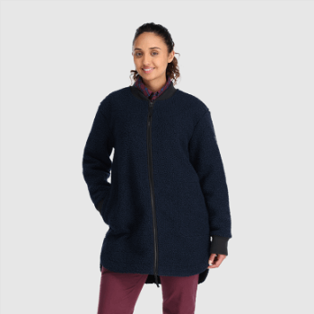 Outdoor Research Abrigo Polar Sherpa Juneau Para Mujer Azul Marino