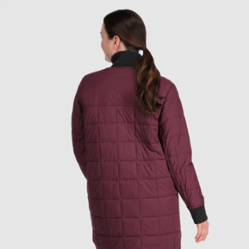 Outdoor Research Parka Reversible De Mujer Shadow Negro/kalamata