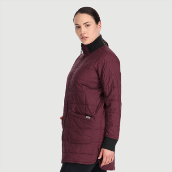 Outdoor Research Parka Reversible De Mujer Shadow Negro/kalamata