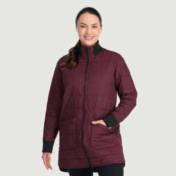 Outdoor Research Parka Reversible De Mujer Shadow Negro/kalamata