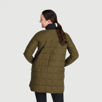 Outdoor Research Parka Reversible De Mujer Shadow Loden/negro