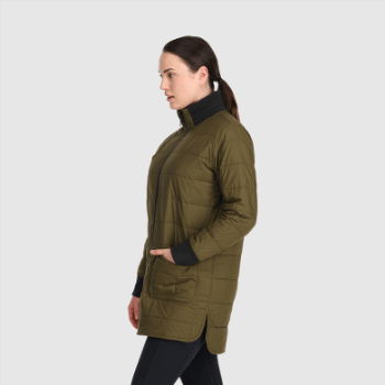 Outdoor Research Parka Reversible De Mujer Shadow Loden/negro
