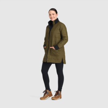 Outdoor Research Parka Reversible De Mujer Shadow Loden/negro