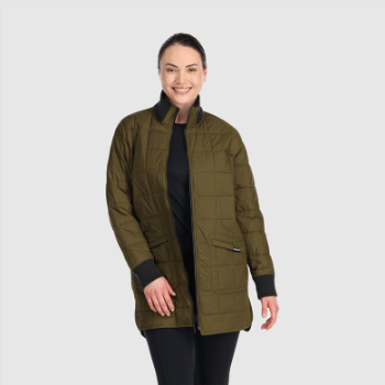 Outdoor Research Parka Reversible De Mujer Shadow Loden/negro