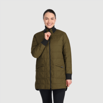 Outdoor Research Parka Reversible De Mujer Shadow Loden/negro