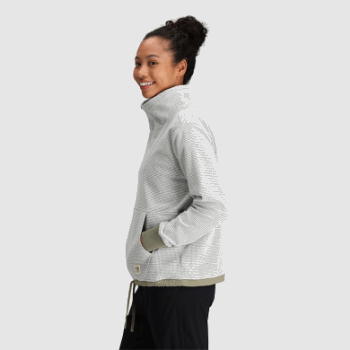 Outdoor Research Jersey Con Cremallera De Un Cuarto De Mezcla De Frutos Secos Para Mujer Snow