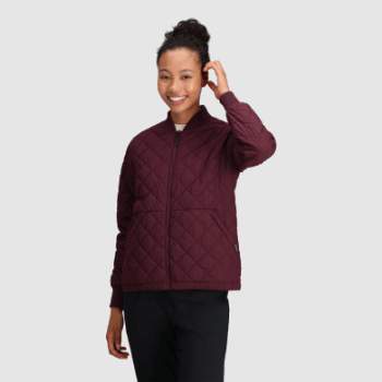 Outdoor Research Bomber Reversible De Mujer Shadow Kalamata/moth