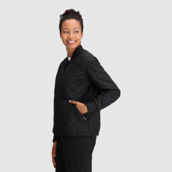 Outdoor Research Bomber Reversible De Mujer Shadow Negro/loden