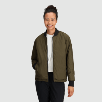 Outdoor Research Bomber Reversible De Mujer Shadow Negro/loden