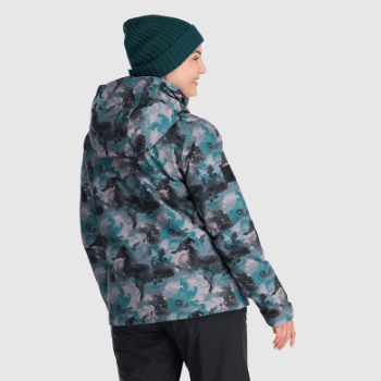 Chaqueta De Juerguista De Snowcrew Para Mujer De Investigación Al Aire Libre Nimbus Acuarela