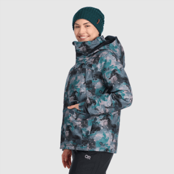 Chaqueta De Juerguista De Snowcrew Para Mujer De Investigación Al Aire Libre Nimbus Acuarela