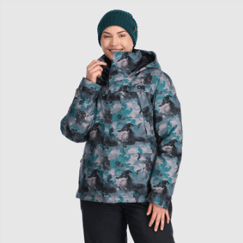 Chaqueta De Juerguista De Snowcrew Para Mujer De Investigación Al Aire Libre Nimbus Acuarela